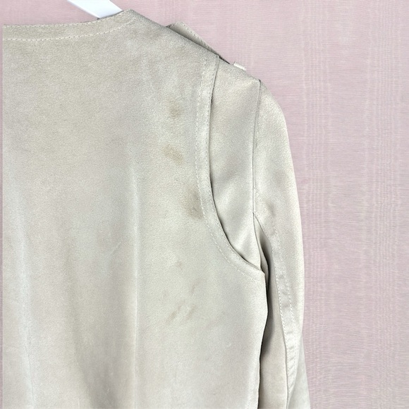 3.1 Phillip Lim Ecru Suede Moto Jacket - Picture 9 of 16